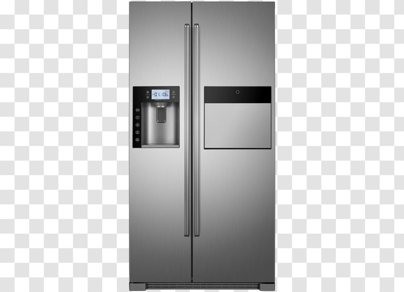 Refrigerator Refrigeration Door Auto-defrost - Grey - Gray Two-door Transparent PNG