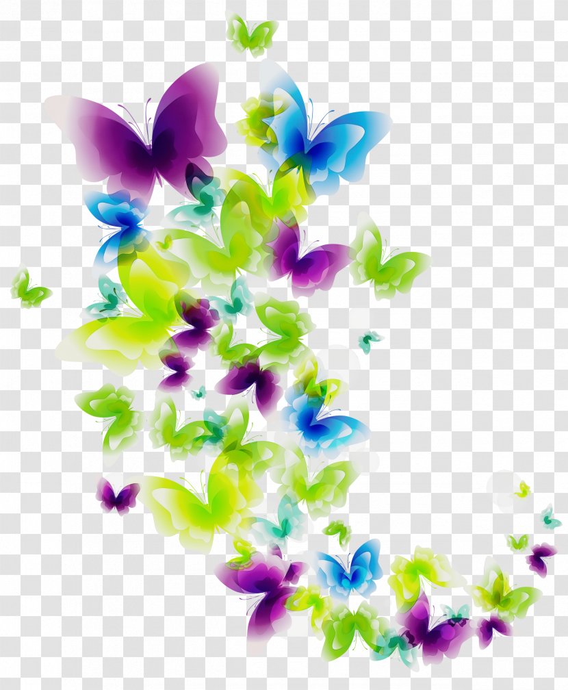 Violet Purple Flower Plant Clip Art - Bellflower - Dendrobium Transparent PNG