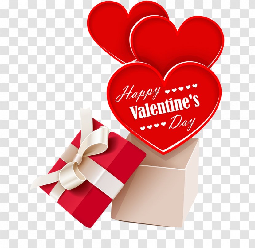 Valentines Day Greeting Card Gift Heart - Royaltyfree Transparent PNG