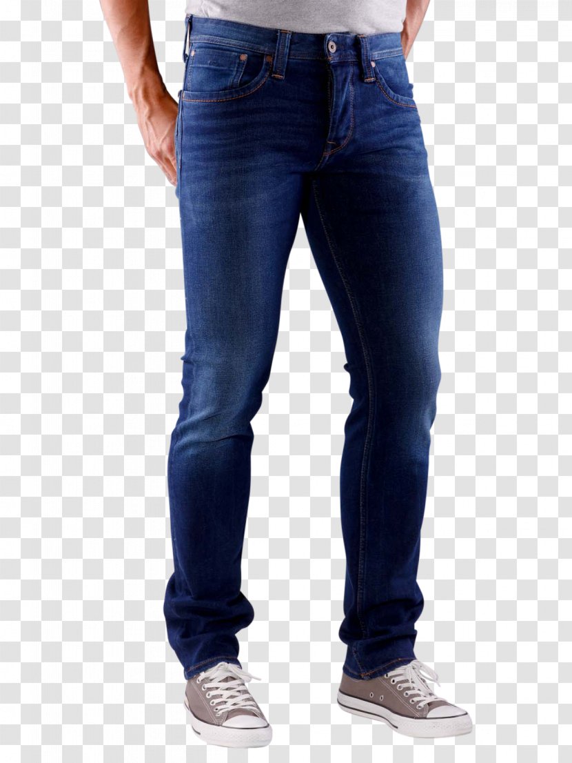 Nudie Jeans Denim Lee Edwin - Blue - Slim-fit Pants Transparent PNG