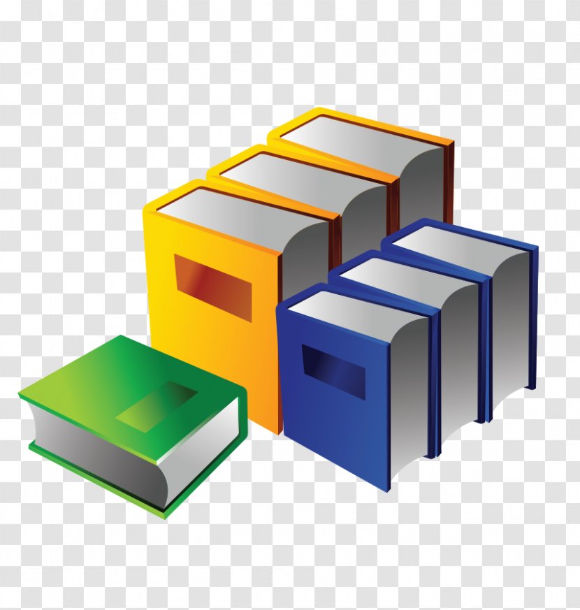 Computer Software Book Icon - Rectangle - Books Neatly Arranged Transparent PNG