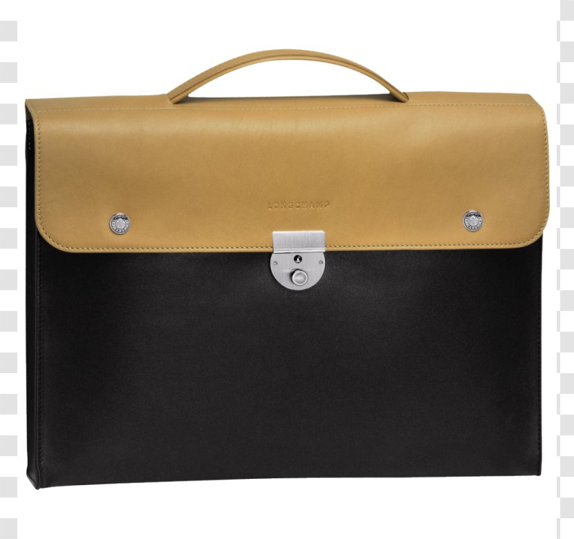 Briefcase Longchamp Handbag Zipper Pocket - Business Bag Transparent PNG