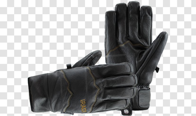 Cycling Glove Hipora Leather Lacrosse - Black M - Technical Stripe Transparent PNG