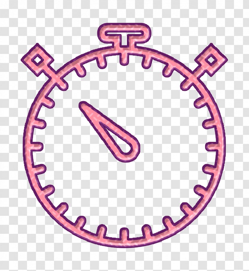 Essential Set Icon Stopwatch Time - Symbol Pink Transparent PNG