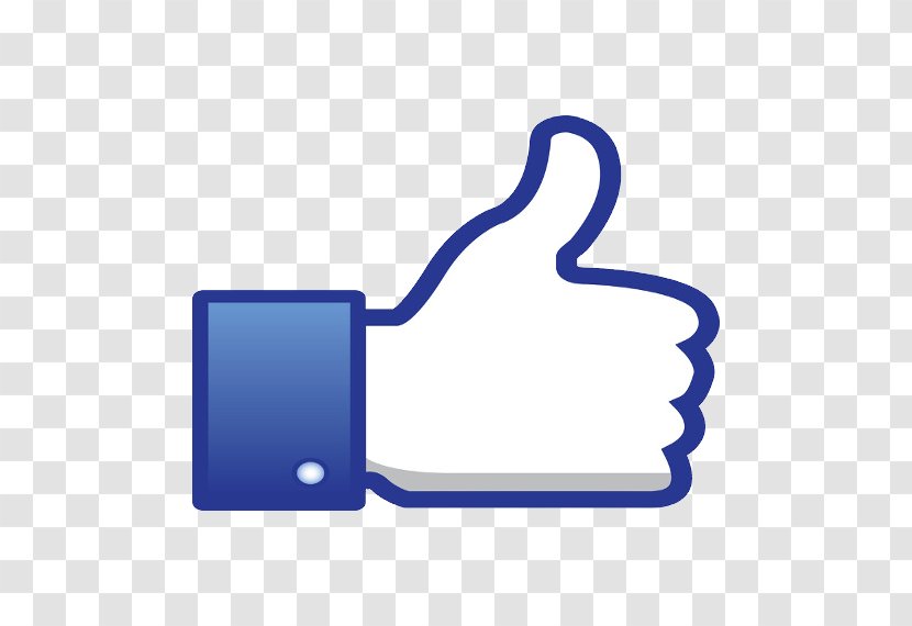 Facebook Like Button Thumb Signal - Social Media Transparent PNG