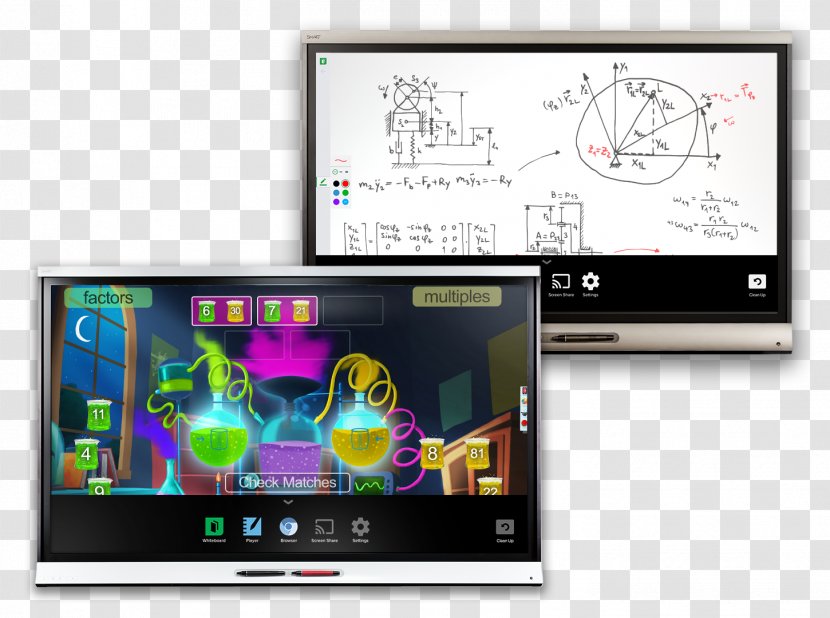 Interactive Whiteboard Smart Technologies Interactivity Computer Monitors Flat Panel Display - Device - Media Transparent PNG
