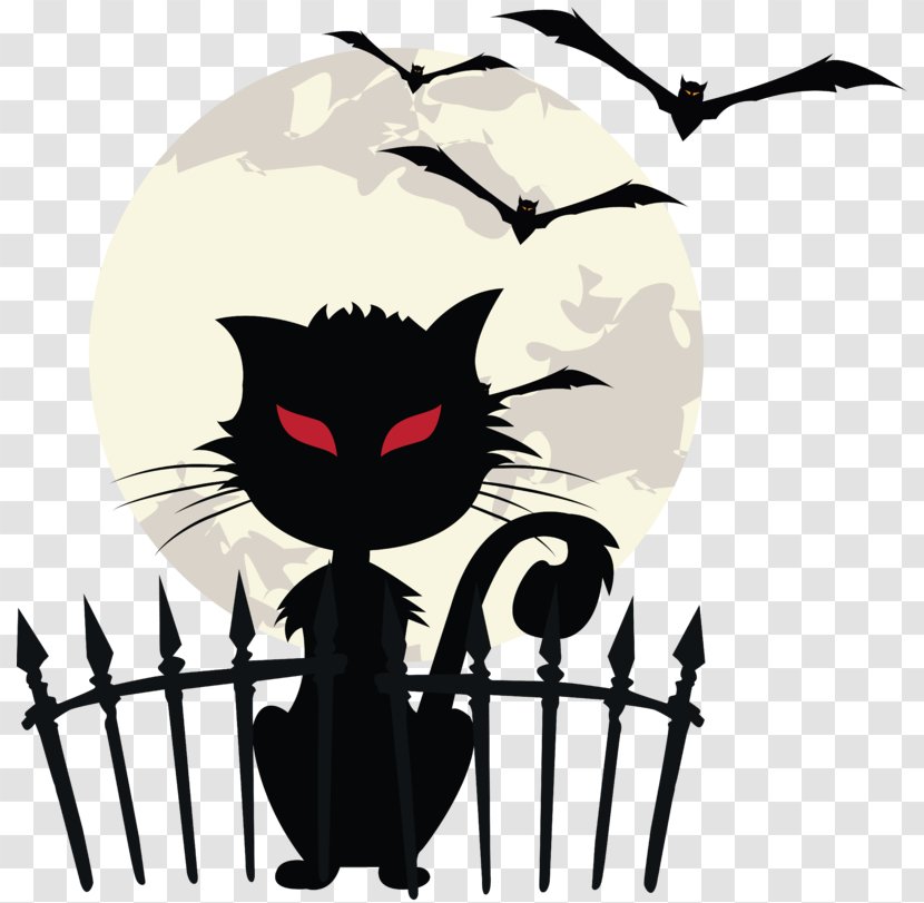 Cat Drawing Moon - Ghost Transparent PNG