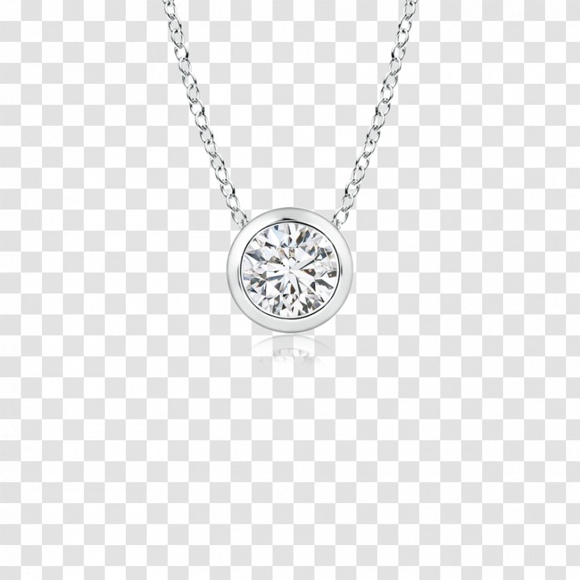 Charms & Pendants Jewellery Necklace Earring Diamond - Round Bezel Transparent PNG