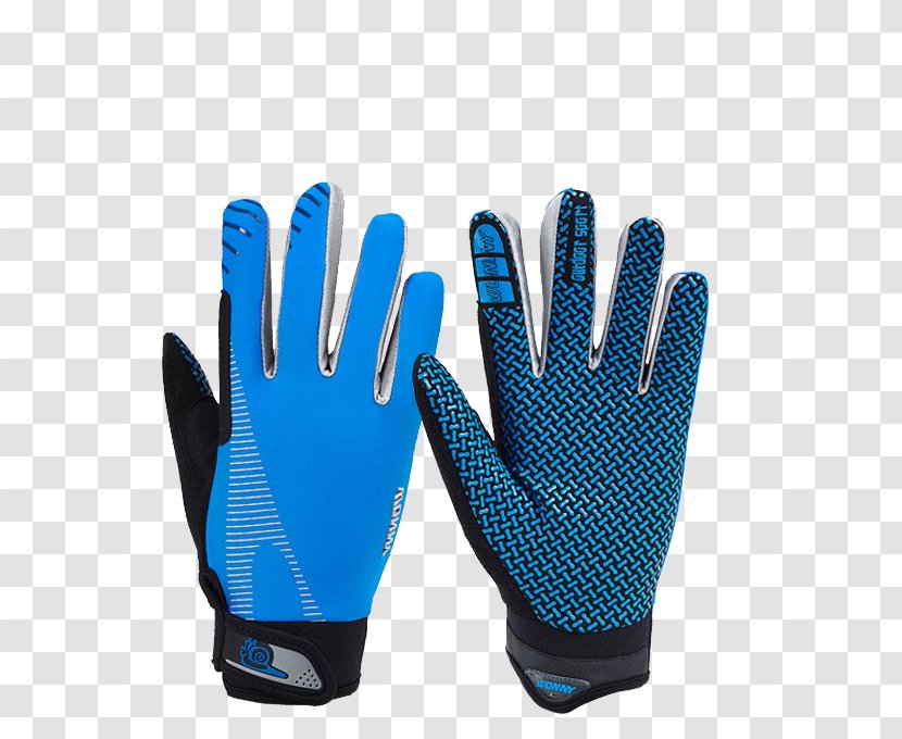 Glove Knight Sky Blue - Cycling - Slip Mesh Gloves Transparent PNG