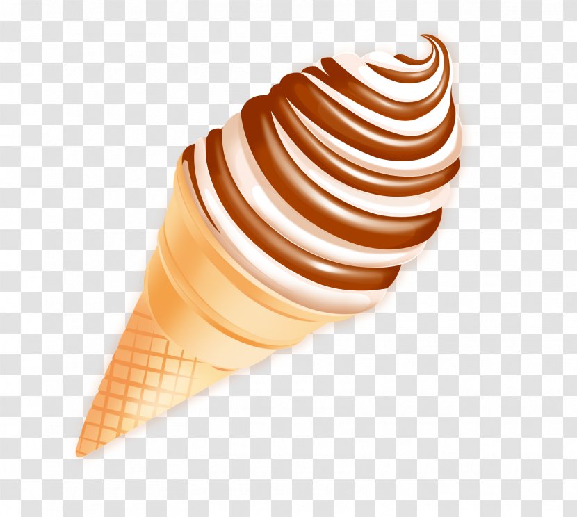 Ice Cream Cone - Drawing - Hand-painted Cones Transparent PNG