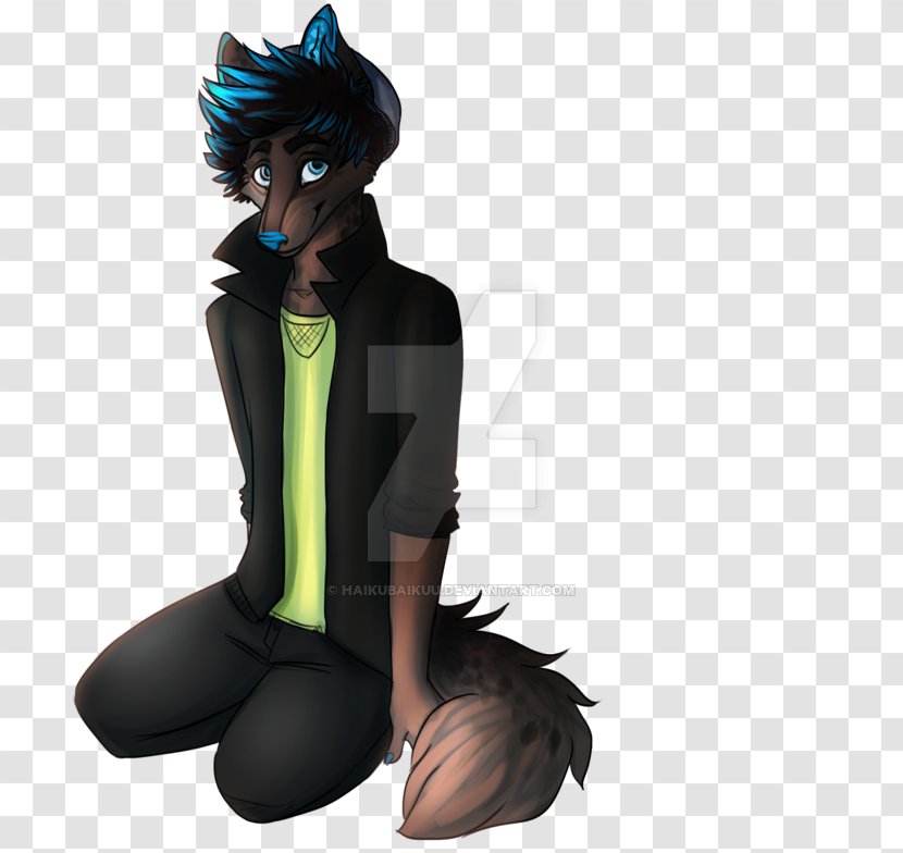 Black Hair Cartoon Character Fiction - Gale Transparent PNG