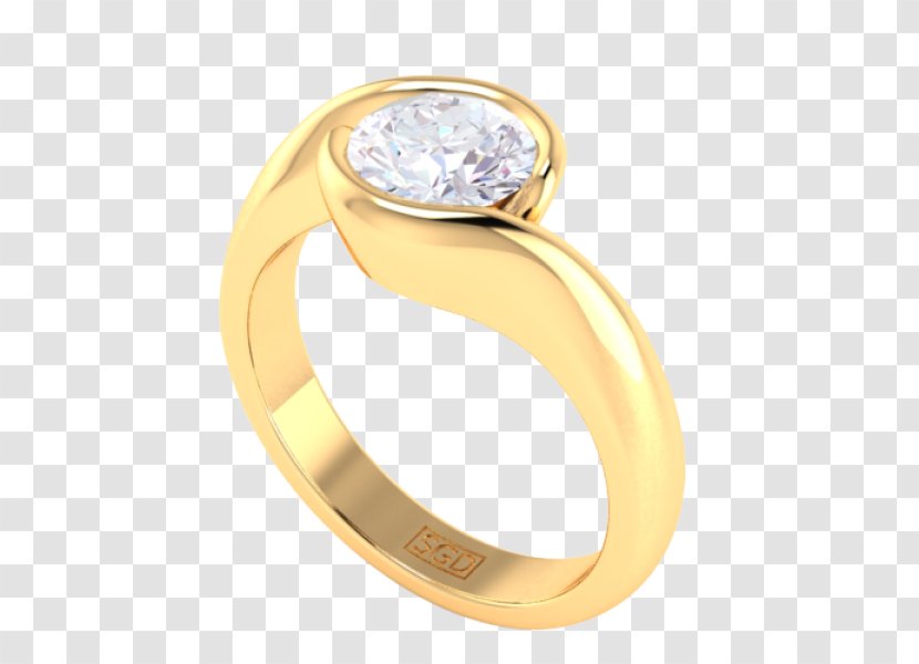 Wedding Ring Product Design Body Jewellery - Human - Round Bezel Setting Transparent PNG