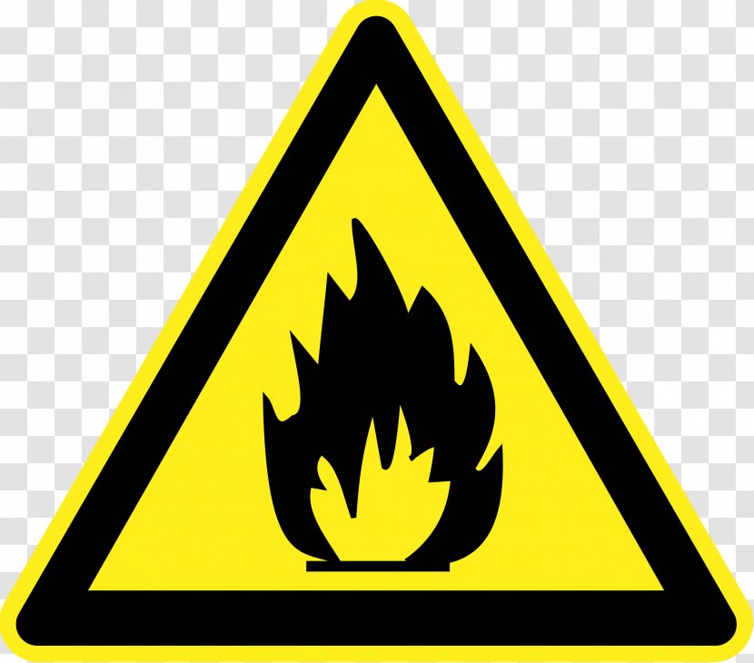 Combustibility And Flammability Warning Sign Clip Art - Burn Transparent PNG