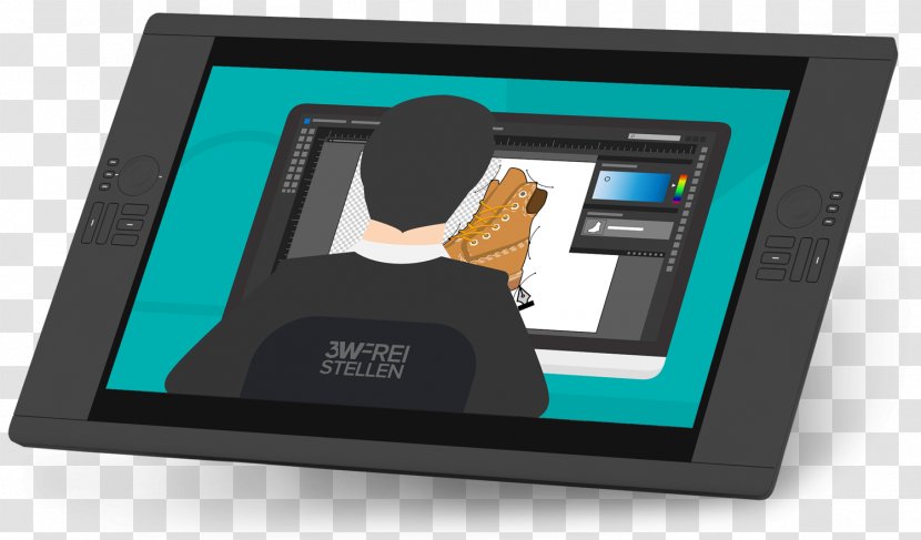 Image Editing Free-form Select Photography Post-production - Electronic Device - Wacom Transparent PNG