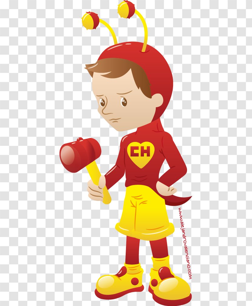 Boy Mascot Clip Art - Fictional Character - Chapulin Colorado Transparent PNG