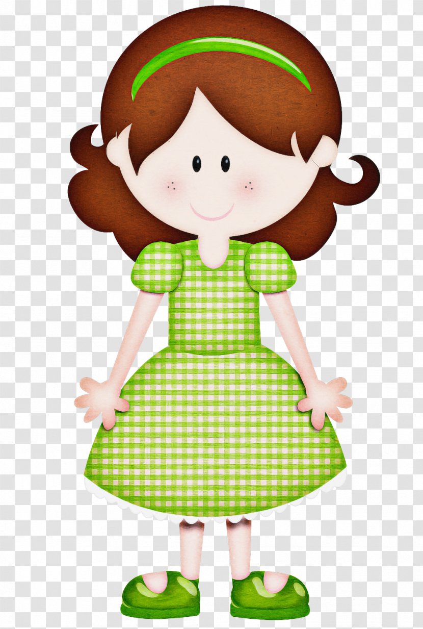 Green Background - Toddler - Cartoon Character Created By Transparent PNG