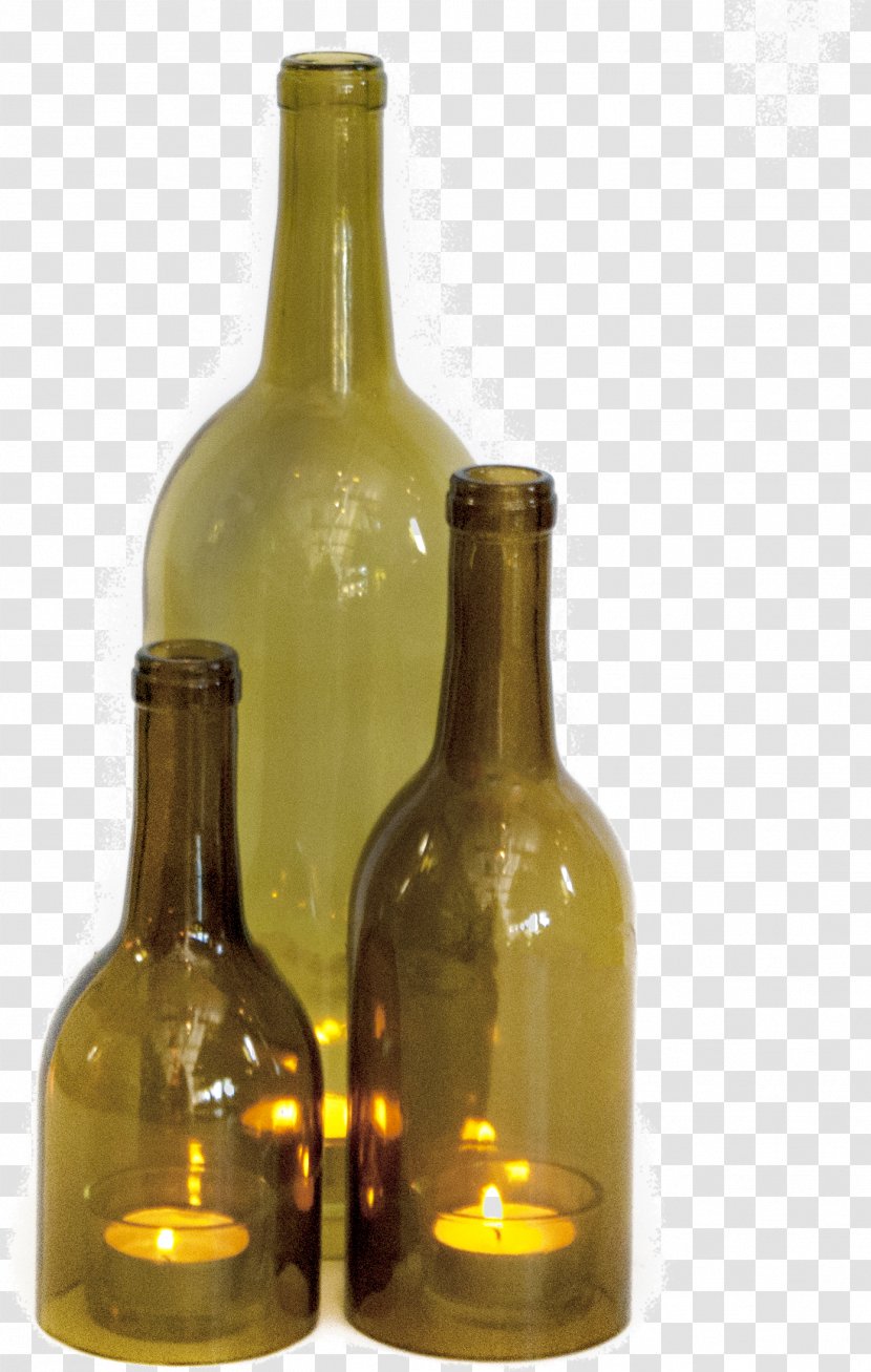 Glass Bottle Lantern Candle - Barware - Wine Transparent PNG