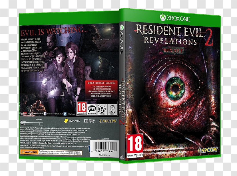 Xbox 360 Resident Evil: Revelations 2 Evil 5 - Cover Dvd Transparent PNG