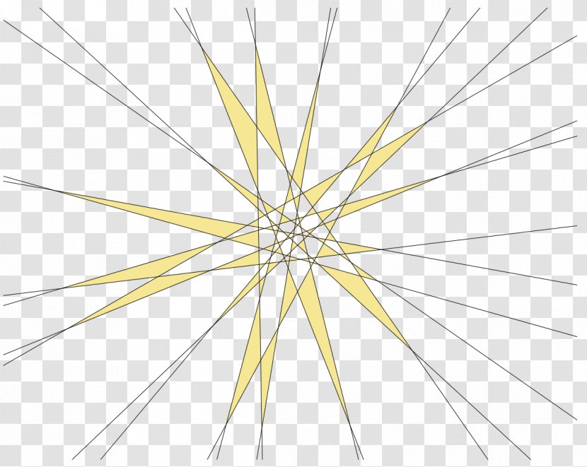 Circle Point Angle Line Art - Design M - Geometrical Penrose Transparent PNG