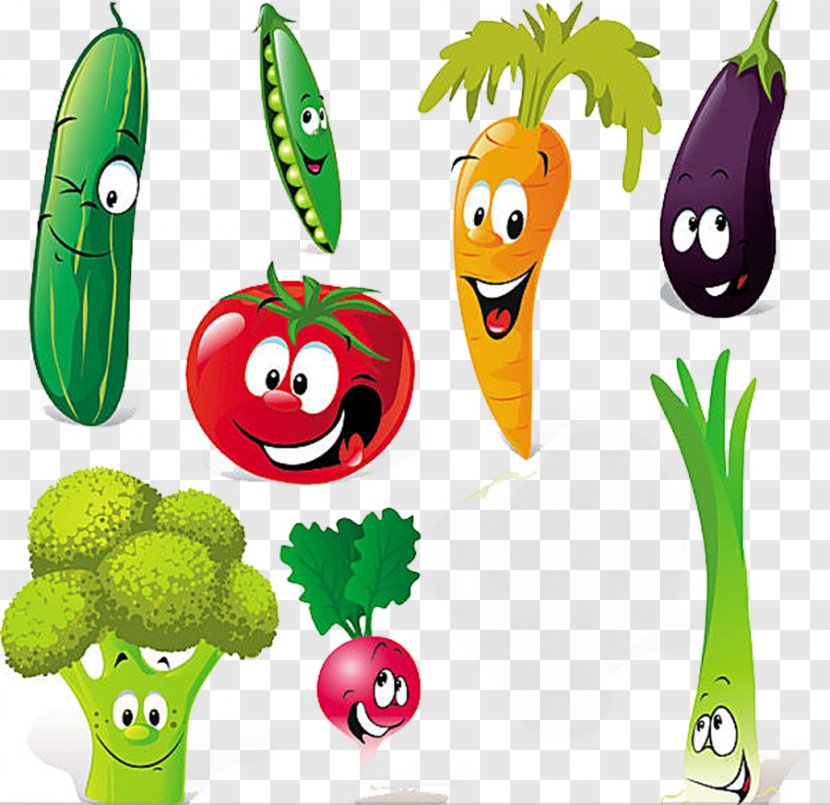 Vegetable Cartoon Royalty-free Clip Art - Organism Transparent PNG