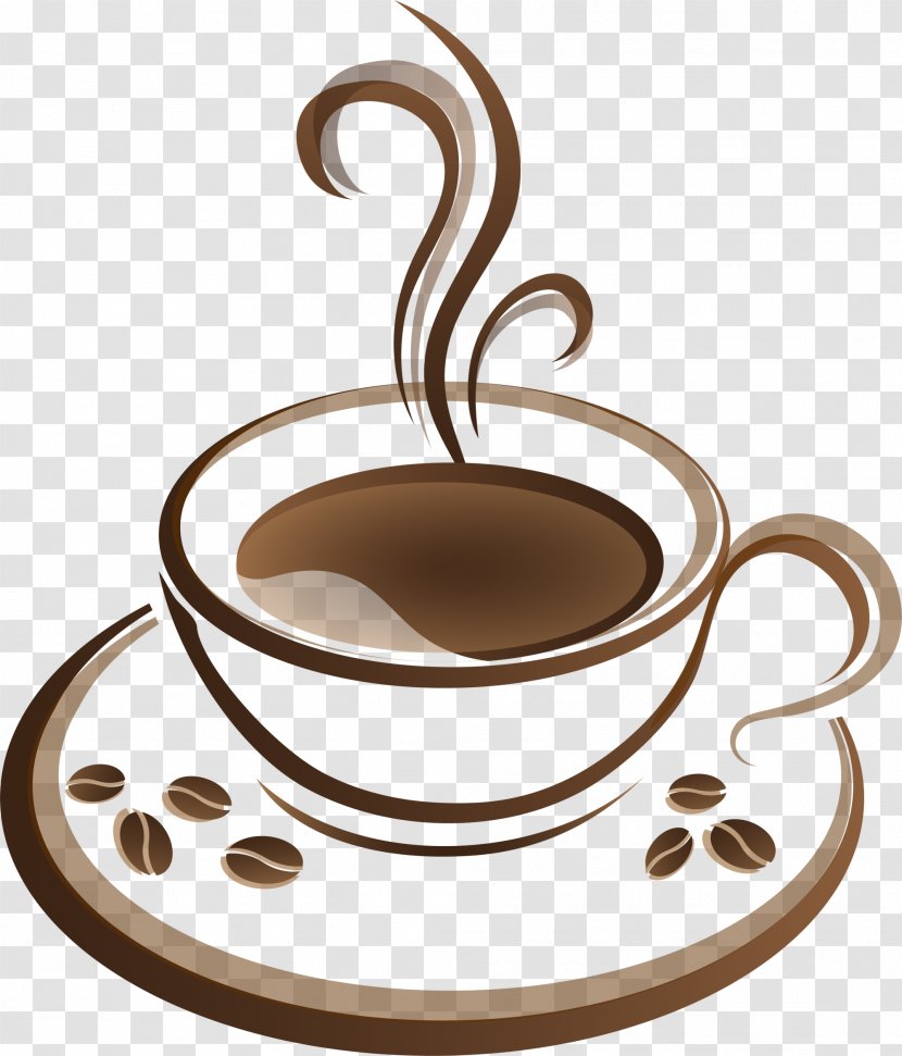 Coffee Cup Tea Cafe - Logo - Brown Transparent PNG