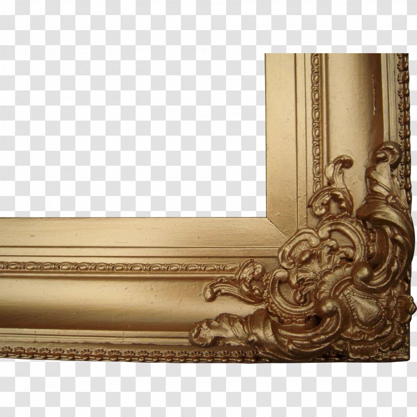 Picture Frames Victorian Era Metal Decorative Arts Antique - Mirror - Gold Frame Transparent PNG