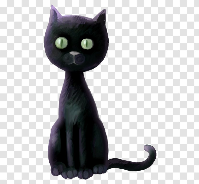 Black Cat Bombay Korat Domestic Short-haired Whiskers - Kitten Transparent PNG