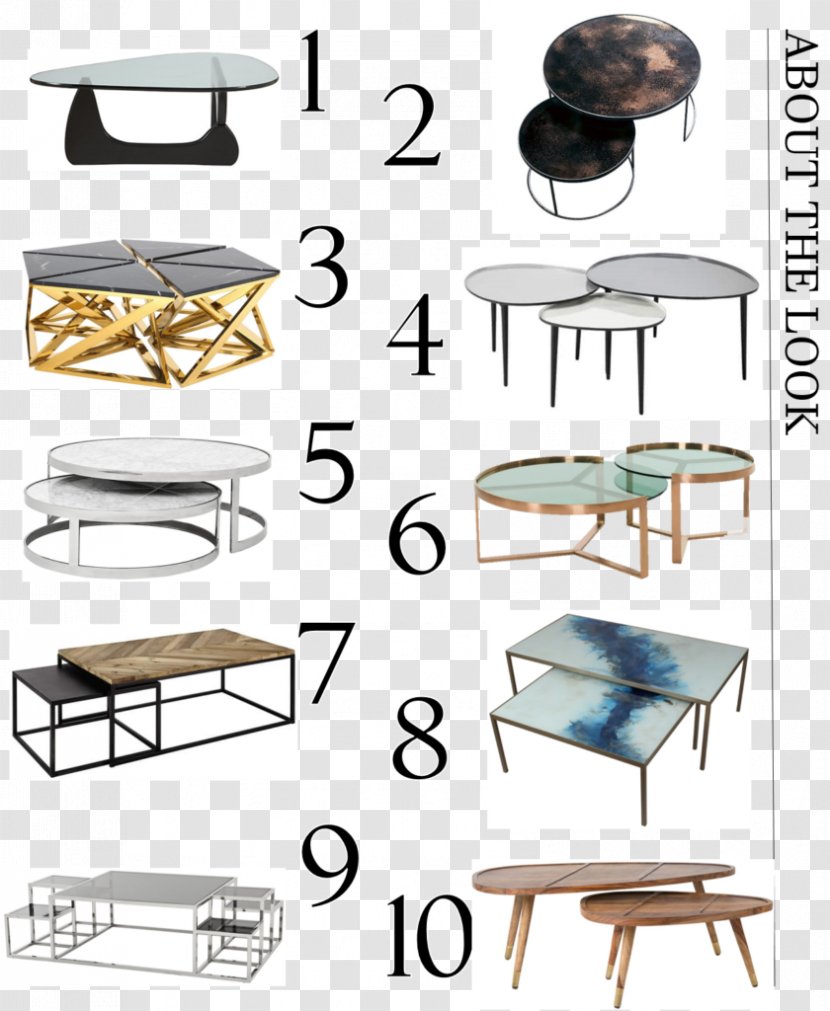 Coffee Tables Garden Furniture - Gold - Table Transparent PNG