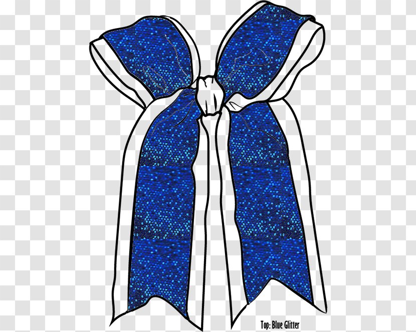 Costume Design Cobalt Blue Clip Art - Black And White - Glitter Bow Transparent PNG