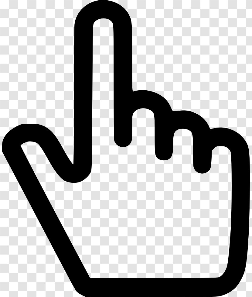 Index Finger Pointer Cursor Arrow - Symbol - Hand Pointing Transparent PNG