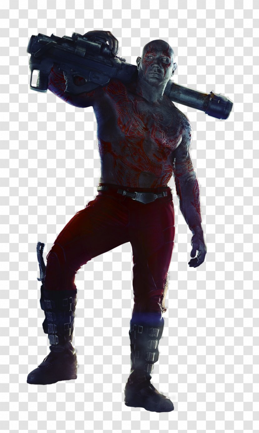 Drax The Destroyer Rocket Raccoon Groot Gamora Star-Lord - Action Figure Transparent PNG