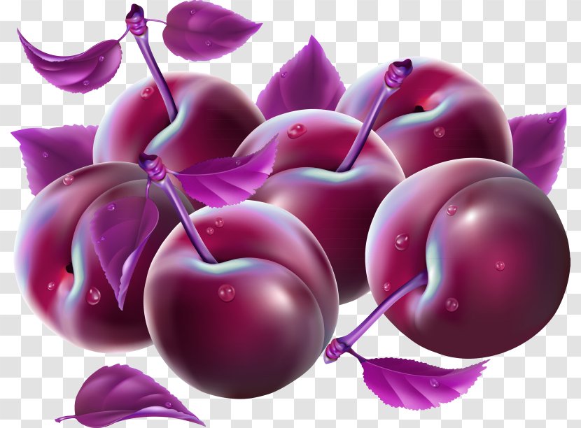 Cherry Fruit Plum Clip Art - Berry Transparent PNG