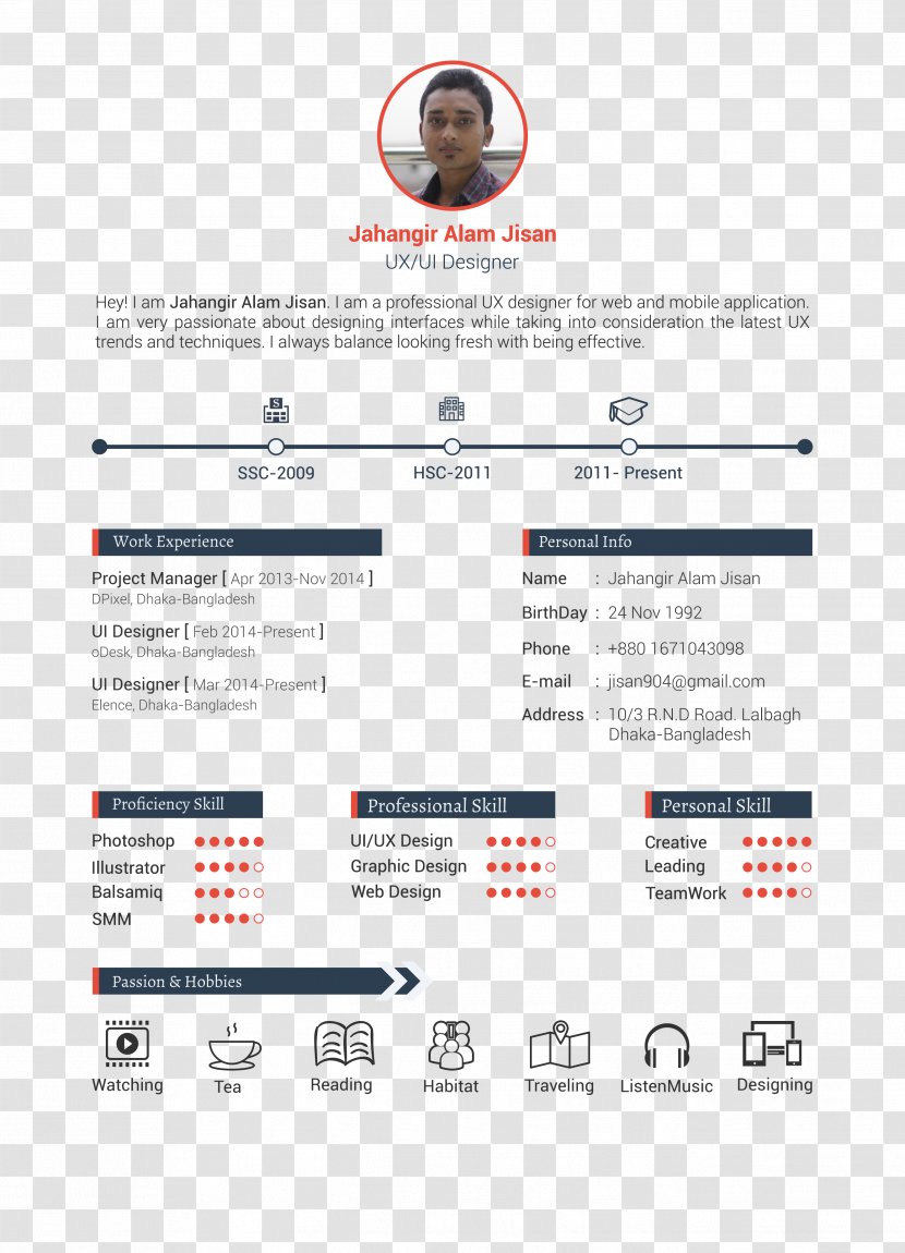 Curriculum Vitae Résumé Template Creativity - Introduction Resume Transparent PNG