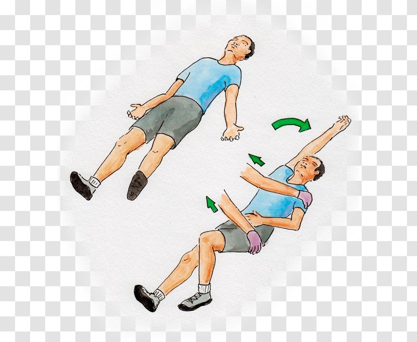 Shoulder Physical Fitness Human Behavior Hip - Cartoon - Recovery Position Transparent PNG