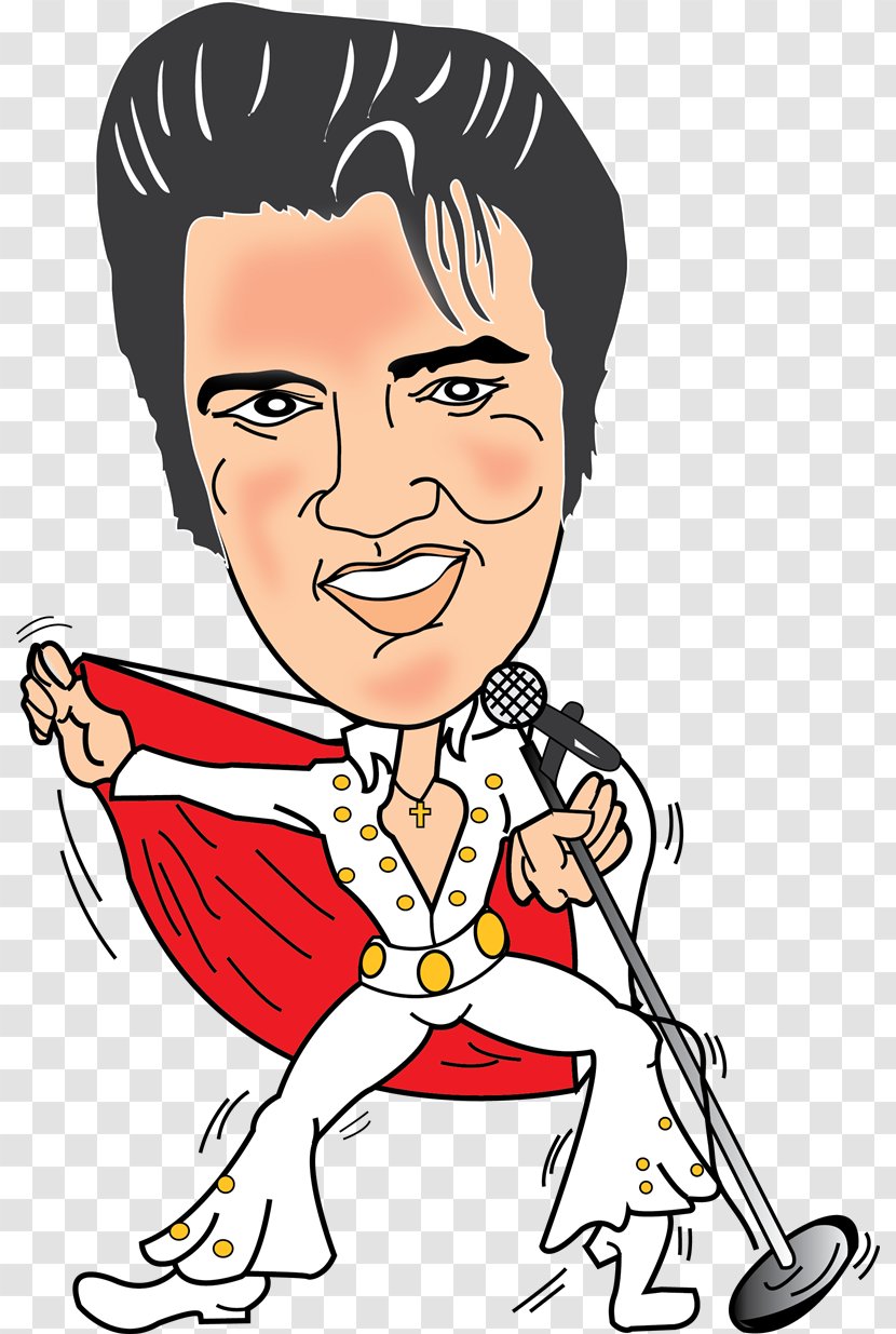 Elvis Presley Cartoon Drawing Caricature Clip Art - Watercolor - Cliparts Transparent PNG
