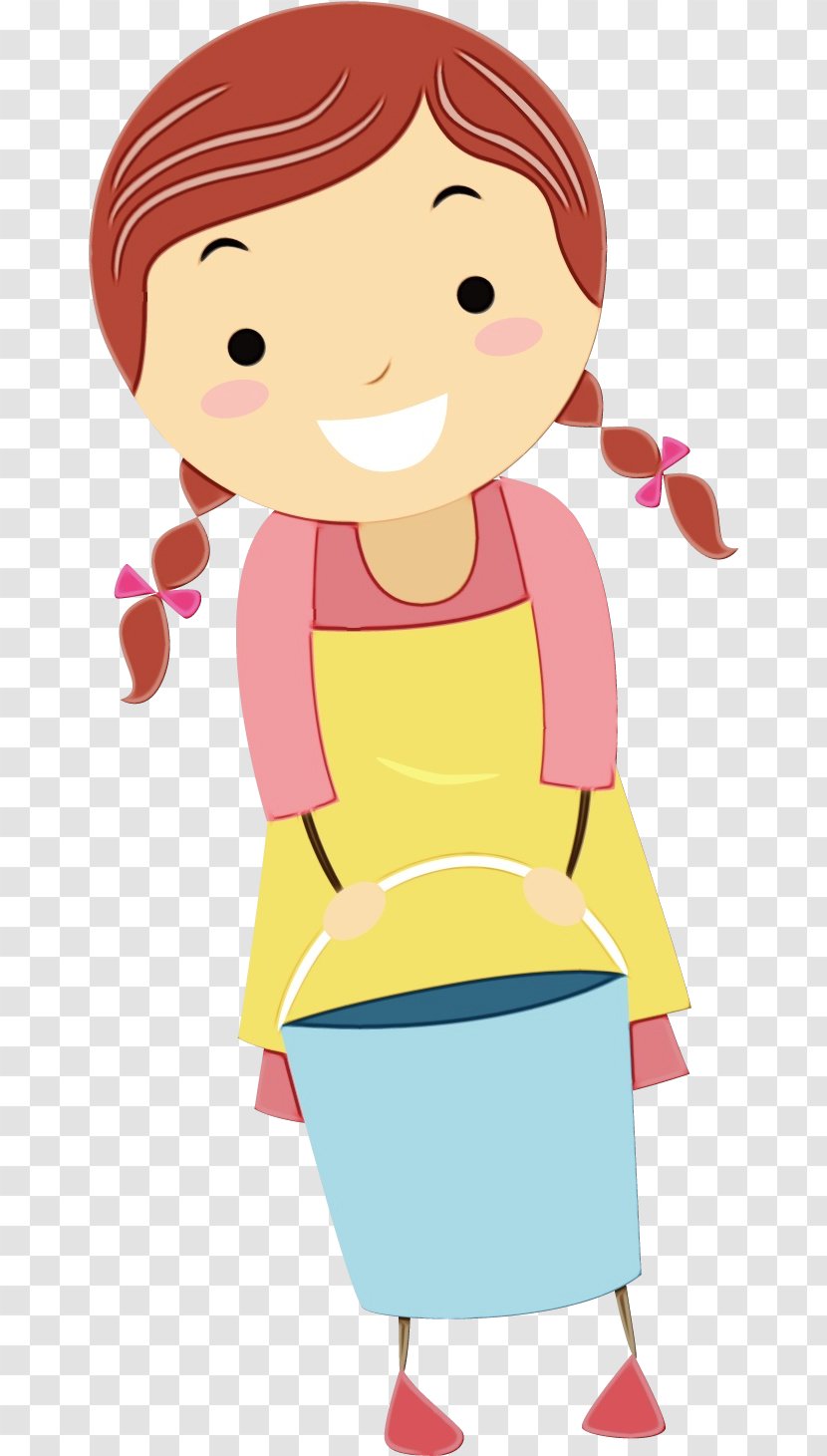 School Child - Cleaning - Cartoon Transparent PNG