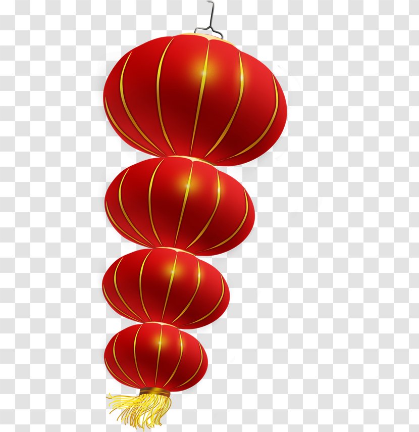 Chinese New Year Lantern Festival - Fu - Festive Lanterns Transparent PNG