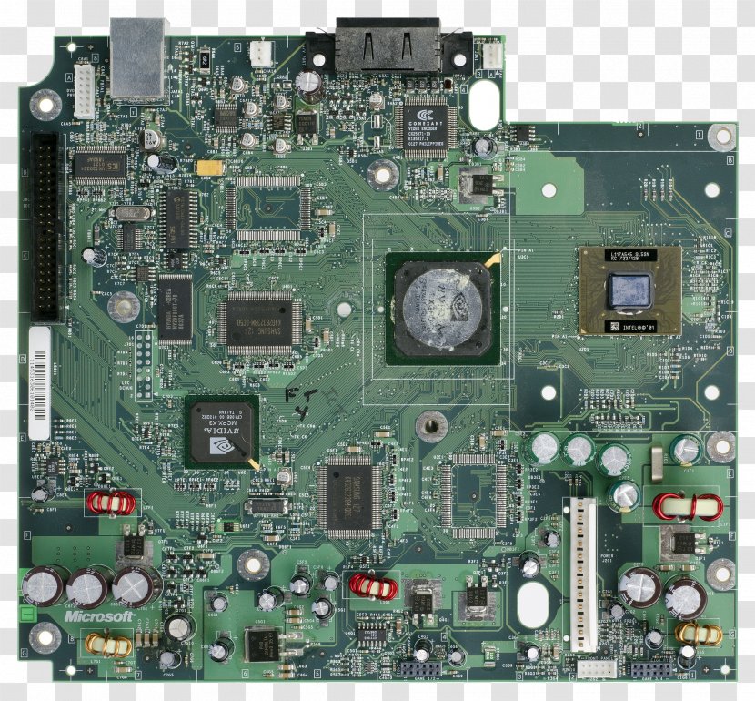 Xbox 360 Motherboard Video Game Consoles - Microcontroller - Circuit Board Graphics Transparent PNG