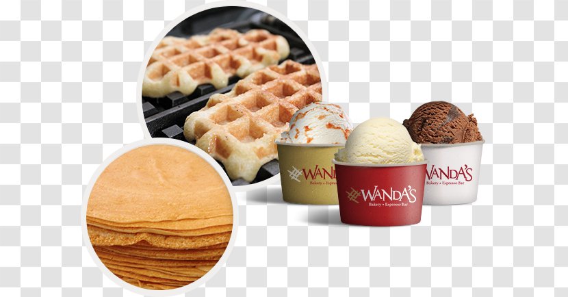 Belgian Waffle Ice Cream Cuisine Chicken And Waffles - Breakfast Transparent PNG