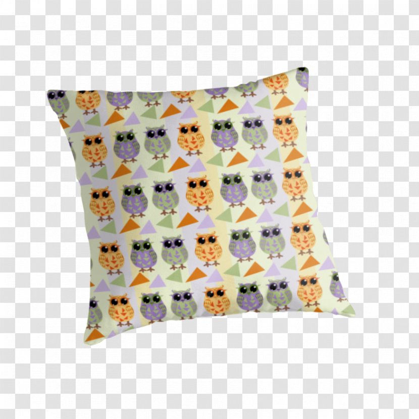 Throw Pillows Cushion Owl Pattern - Cute Transparent PNG