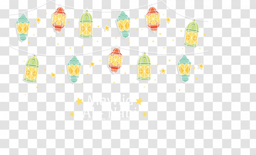 Yellow Pattern - Holiday Lights Transparent PNG