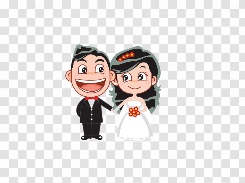 Wedding Invitation Cartoon Marriage - Male - Happy Transparent PNG