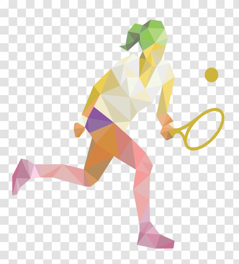Tennis Player Sport Balls - Art Transparent PNG
