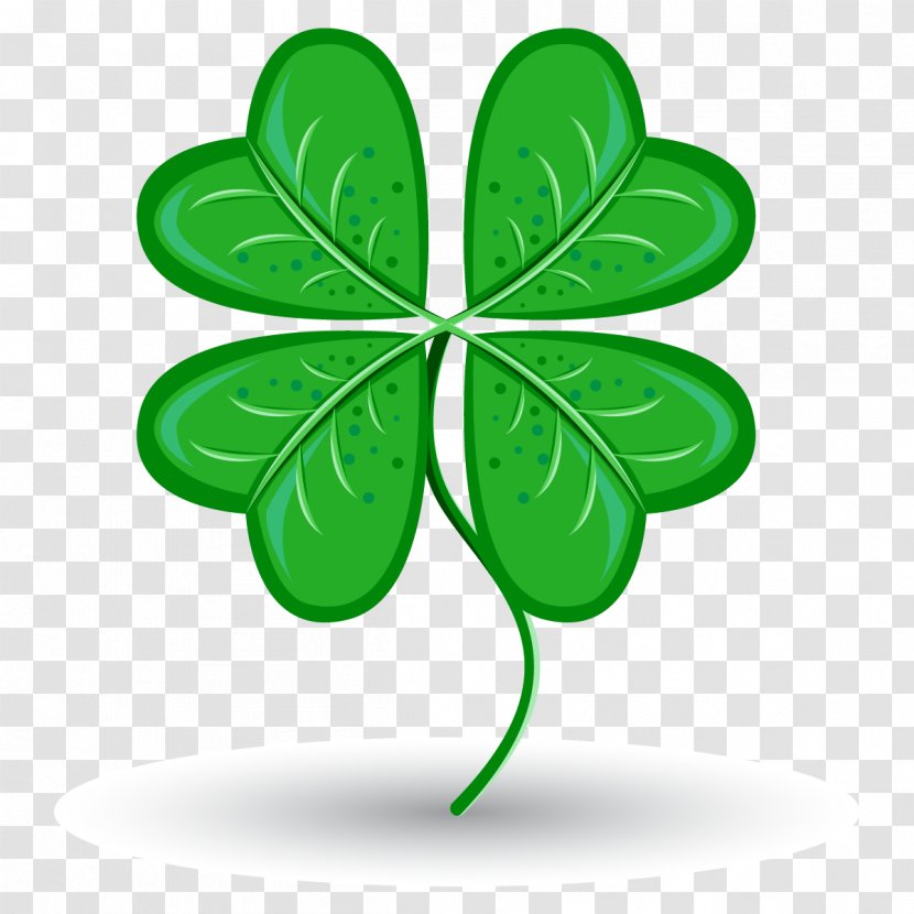 Saint Patricks Day Four-leaf Clover Symbol Luck - Leprechaun Transparent PNG