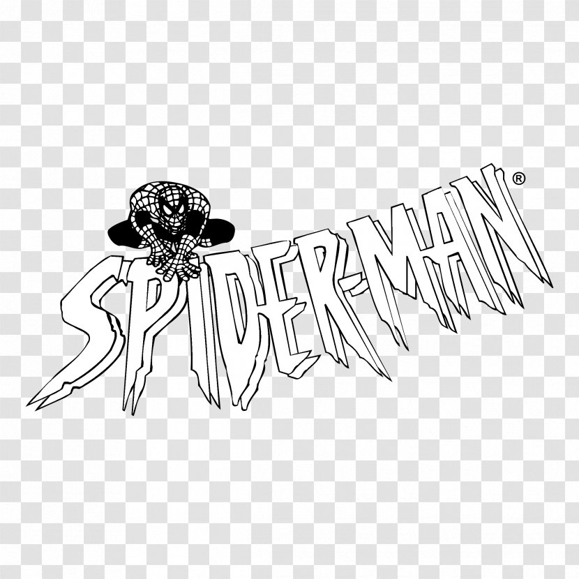 Spider-Man: Back In Black And White Image Drawing - Monochrome Photography - Spider-man Transparent PNG