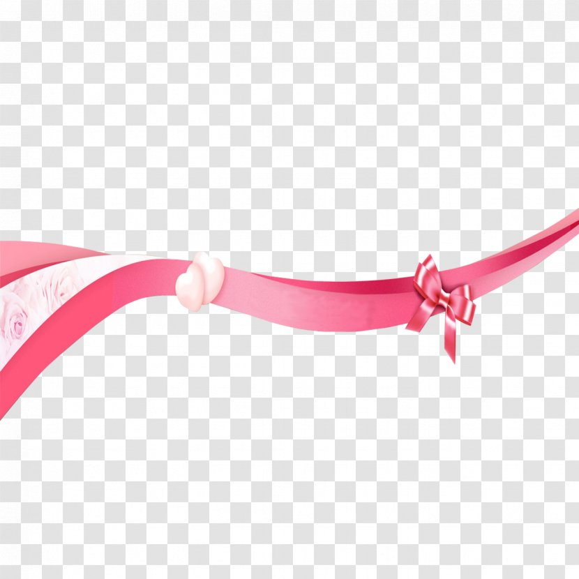 Pink Ribbon Icon - Fashion Accessory Transparent PNG