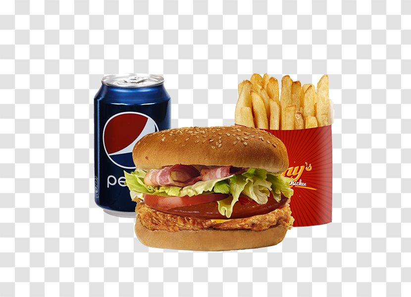 Hamburger Cheeseburger French Fries Fast Food Whopper - Chicken Meat - Combination Transparent PNG