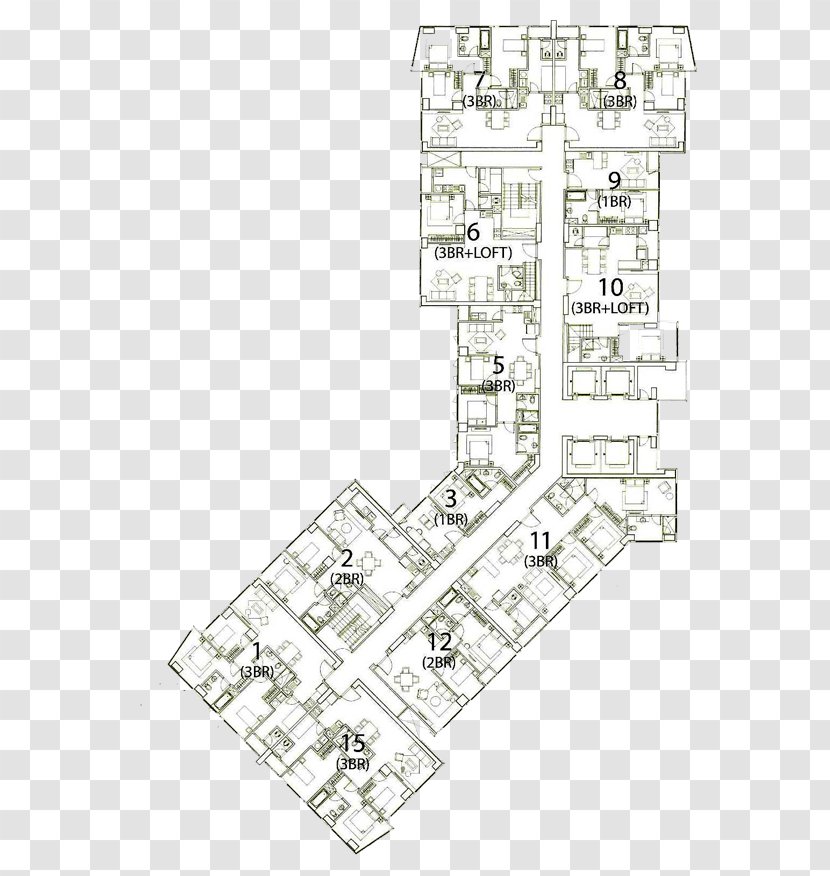 Drawing Schematic Diagram Floor Plan - Urban Area - Layout Transparent PNG