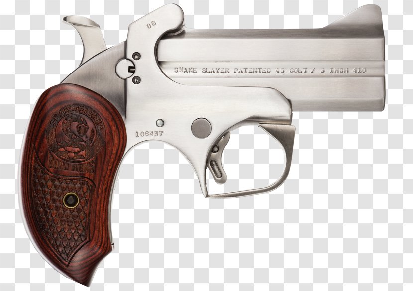 Revolver Firearm Gun Barrel Bond Arms Derringer - Weapon Transparent PNG