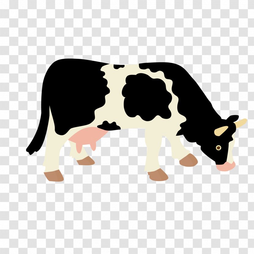Holstein Friesian Cattle Beef Dairy - Farm - Cow Vector Transparent PNG